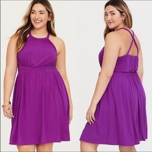 Cross-back Halter Dress